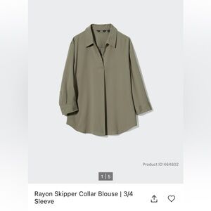 UNIQLO blouse olive